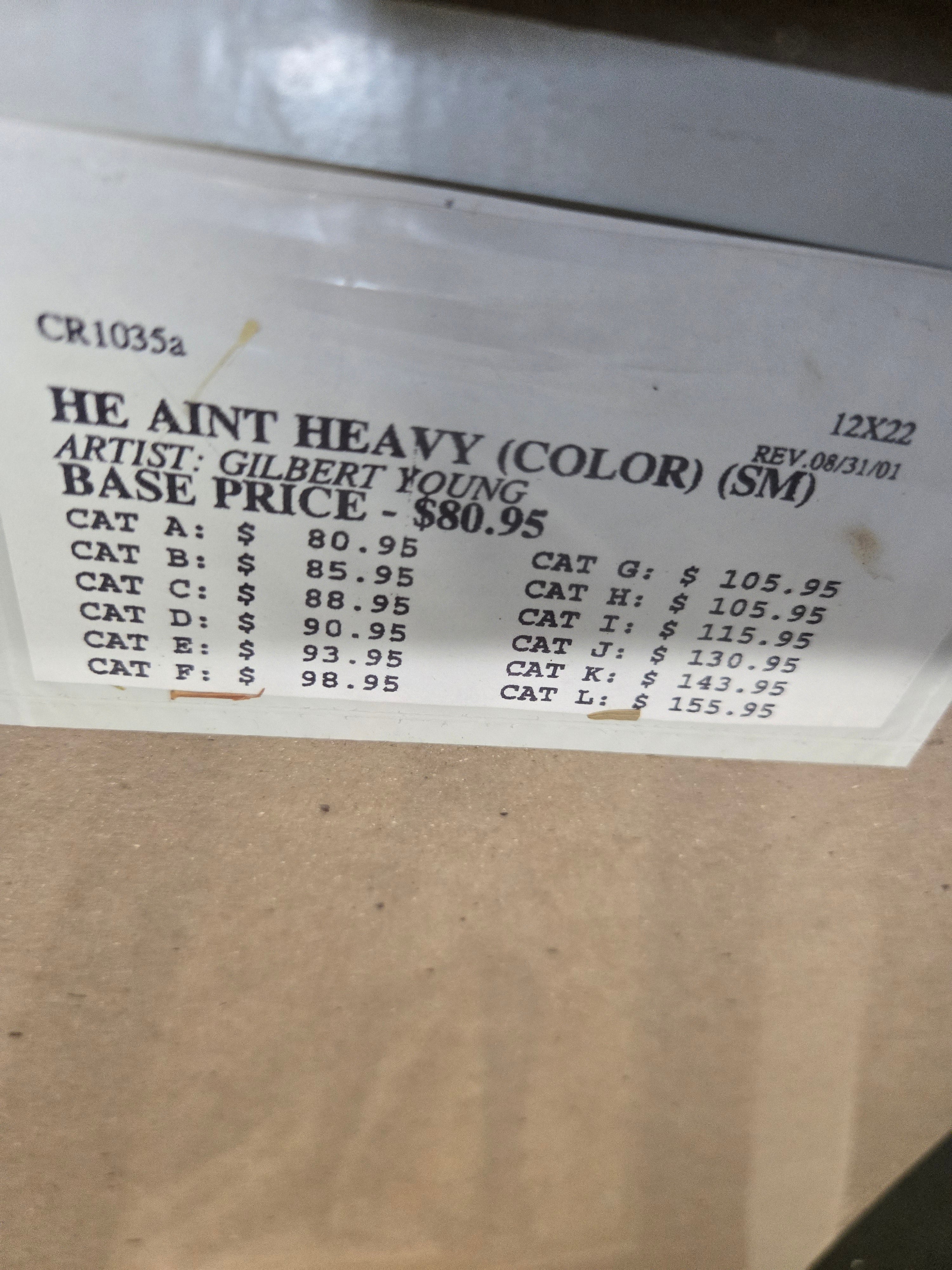 He Ain’t Heavy by Gilbert Young